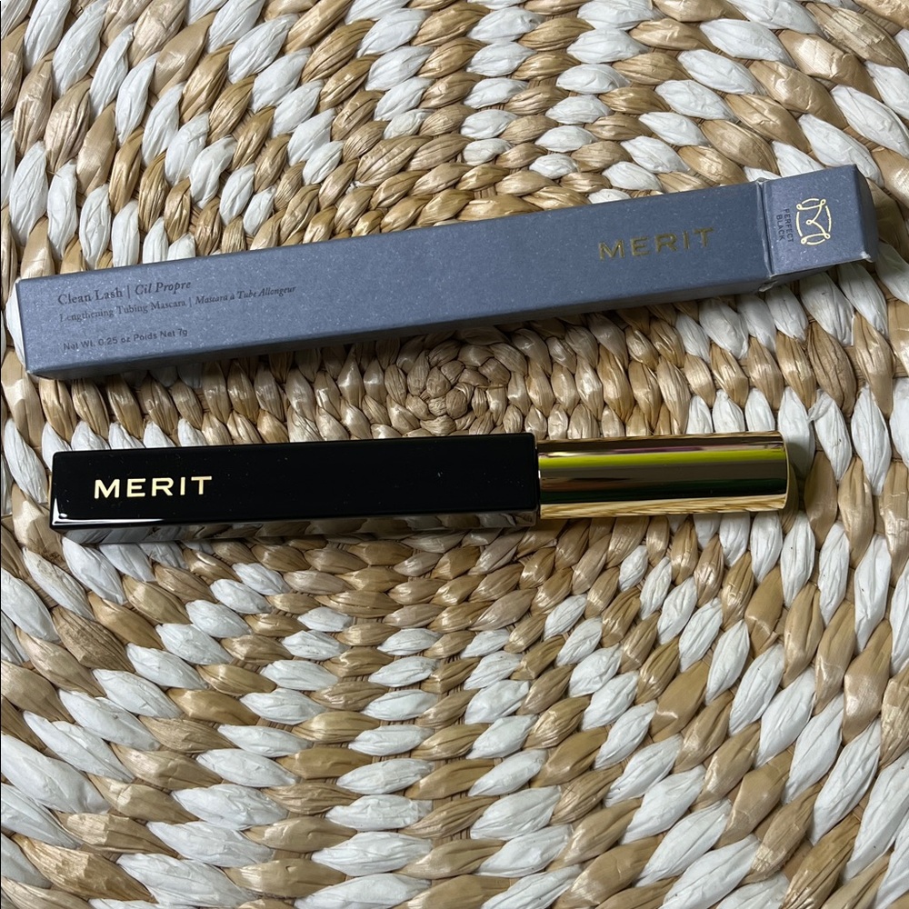 MERIT Clean Lash Lengthening Tubing Mascara - Perfect Black NIB